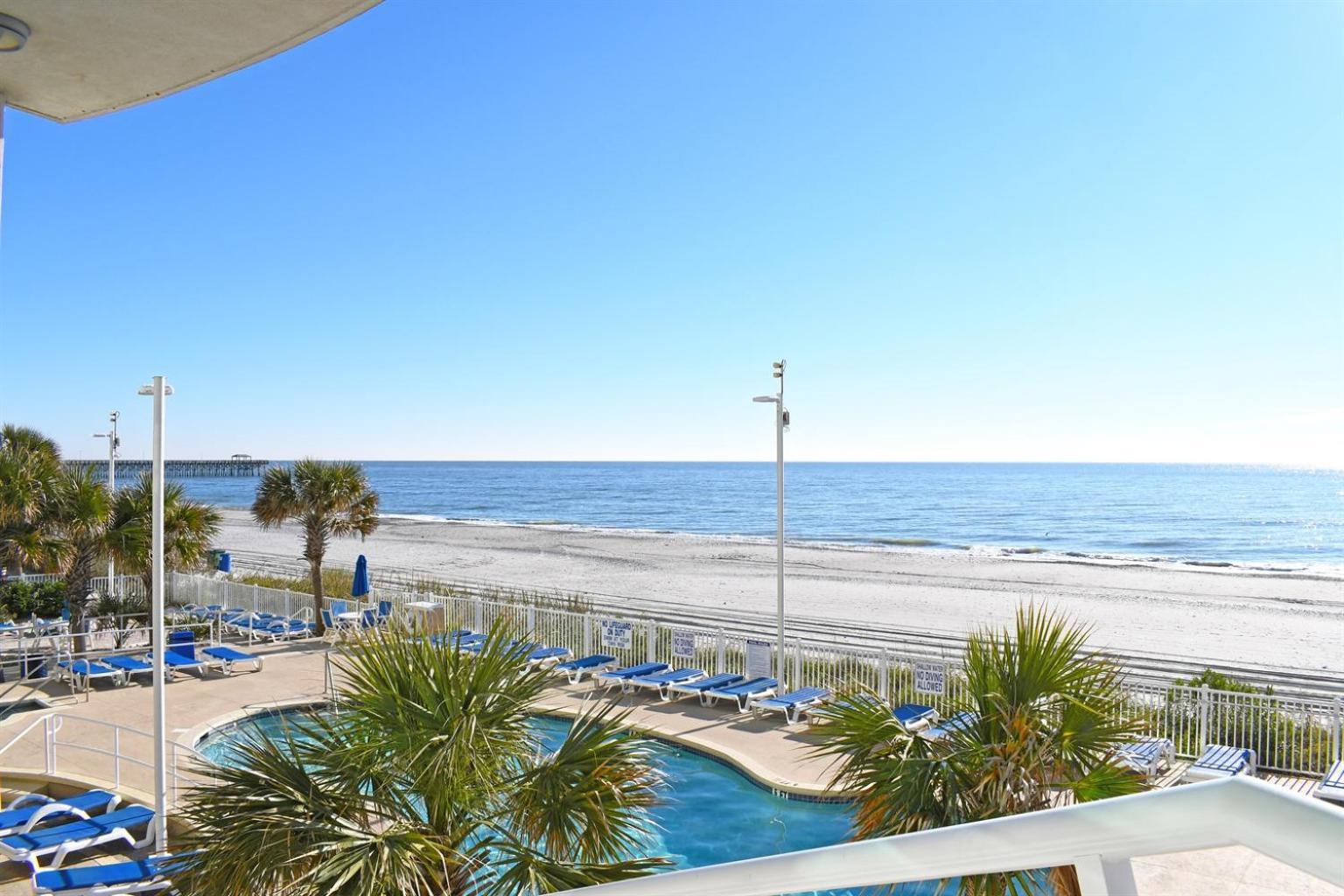 Stunning Ocean Front Views Steps To Boardwalkpier Lägenhet Myrtle Beach Exteriör bild